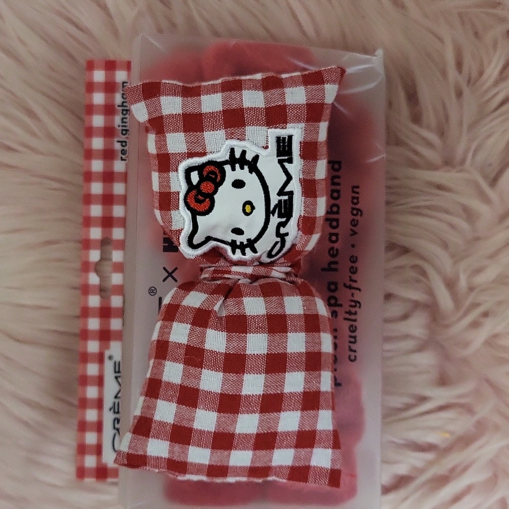 Brand New The Creme Shop Hello Kitty Plush Spa Headband